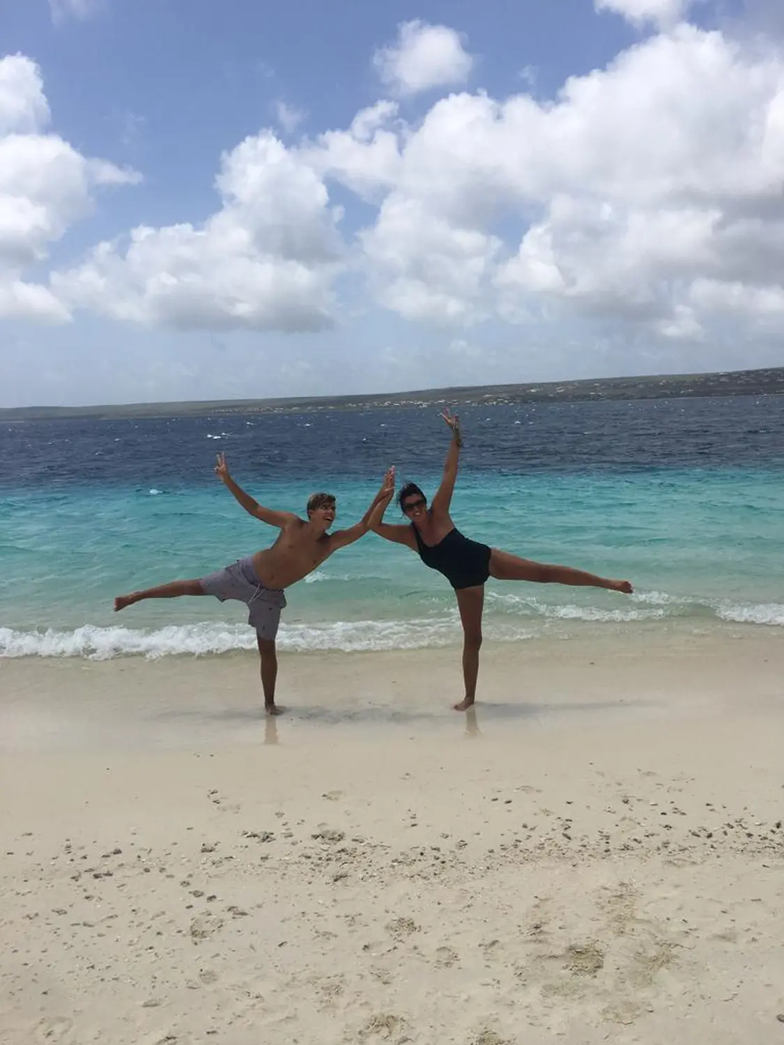 Yoga am Strand machen