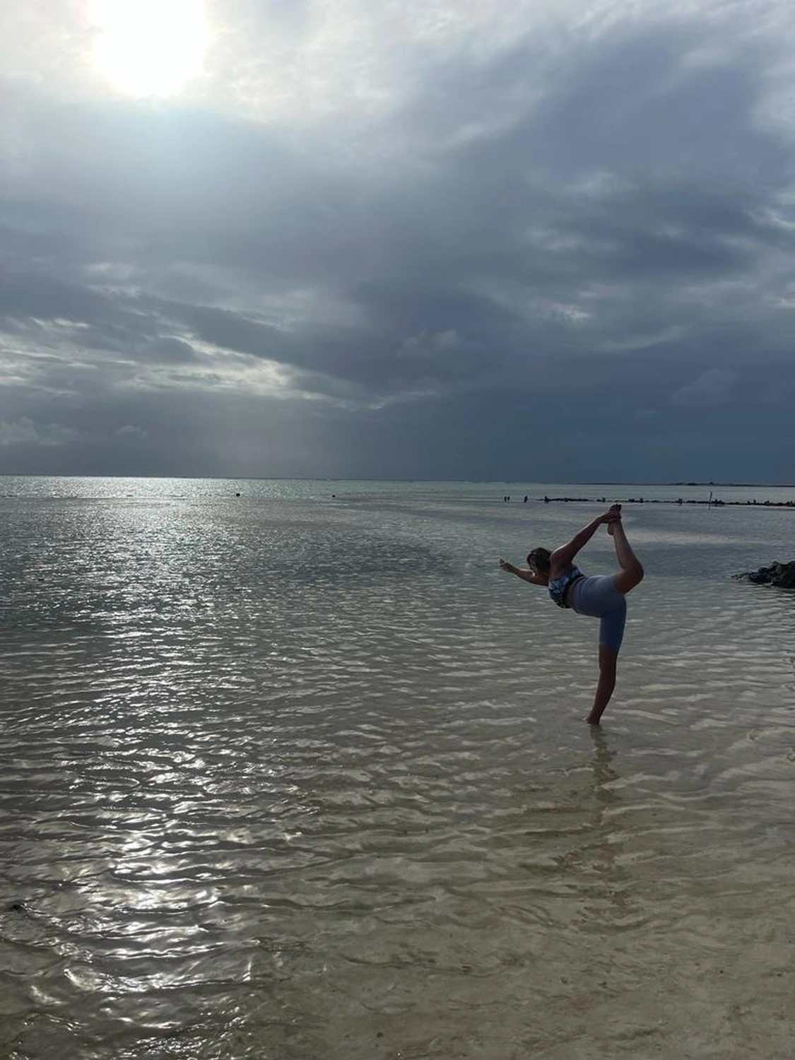 Yoga am Strand machen